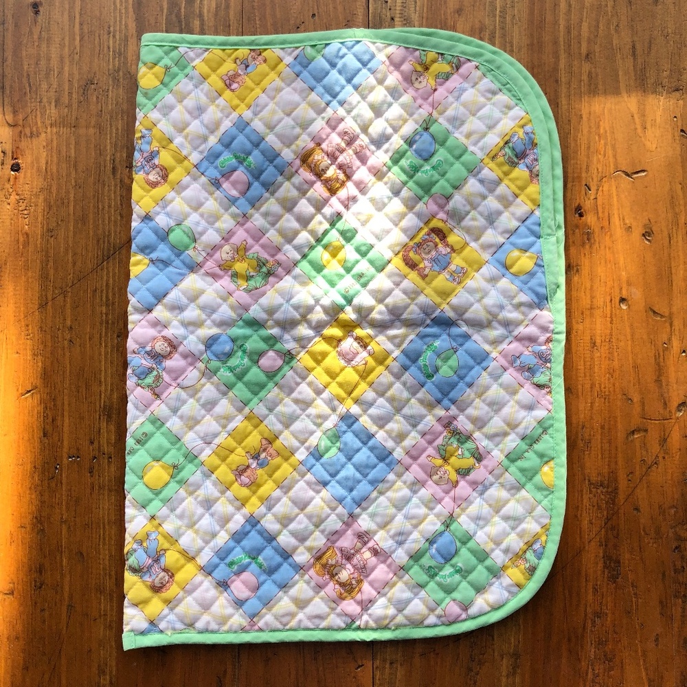 Vintage Cabbage Patch sleeping Bag 1980s doll size bedding blanket